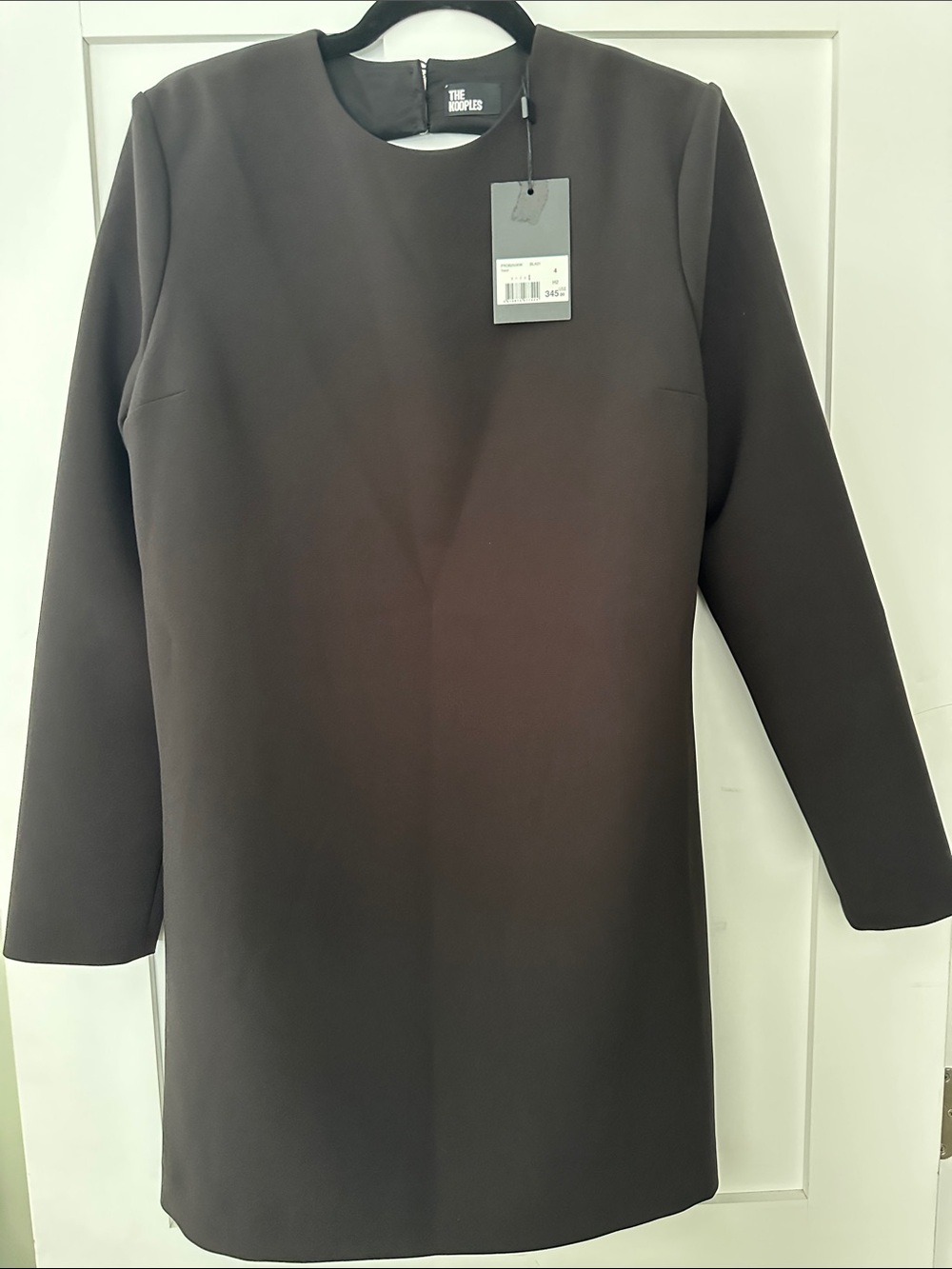 The Kooples Black Long Sleeve Shift Dress